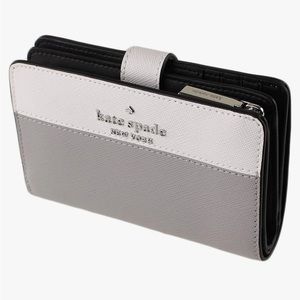 Kate Spade Colorblock Medium Compact Bifold Wallet